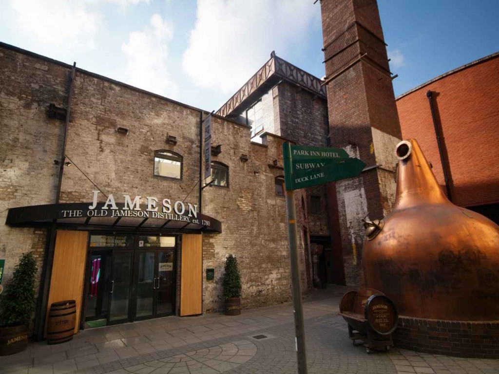 Old Jameson Distillery entrance and courtyard