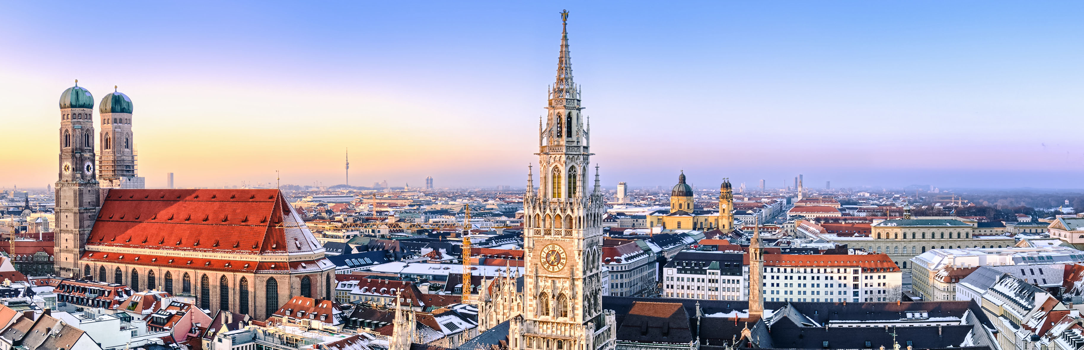 Abstract Colorful mountain peak landscape on watercolor painting background.